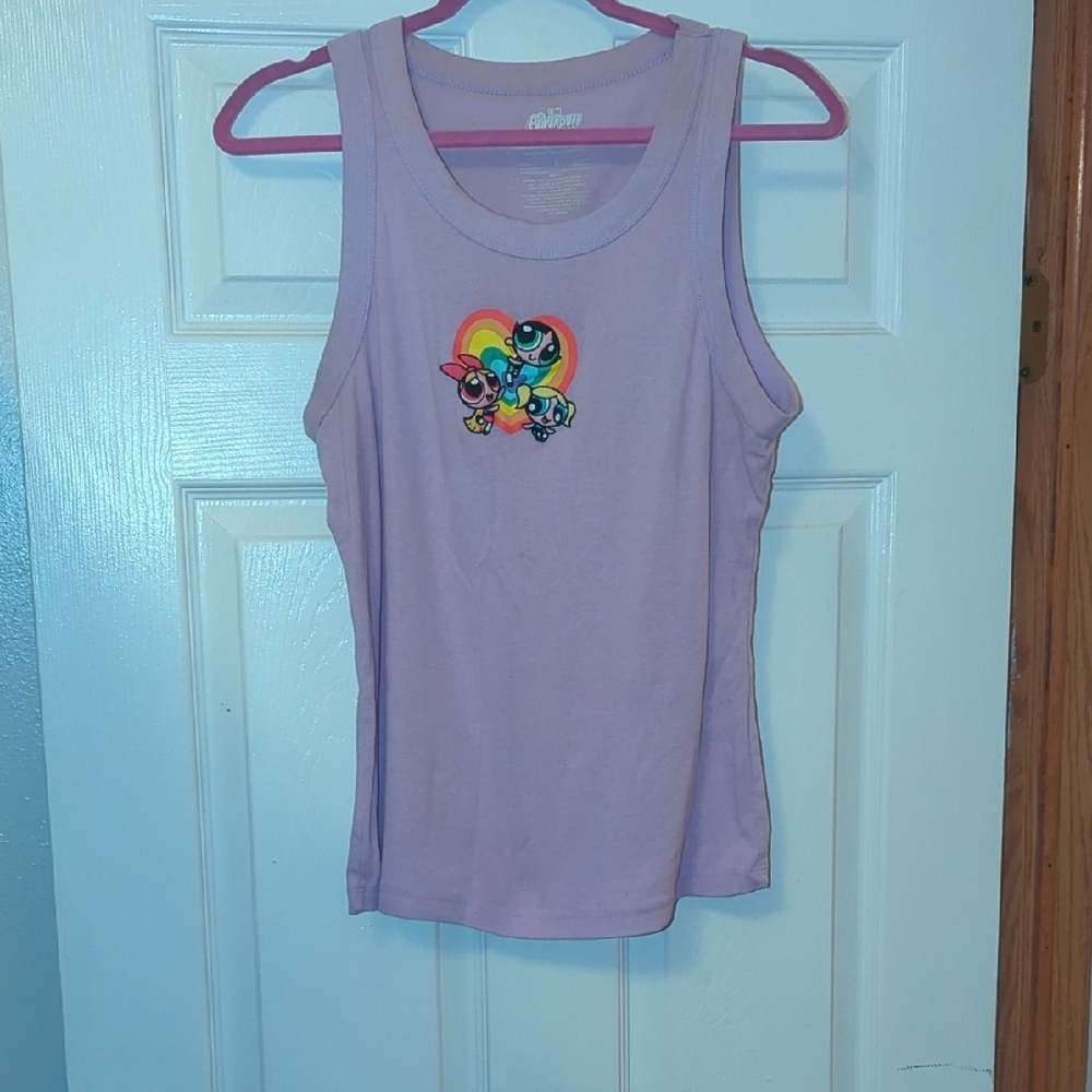 Cartoon Network Purple Fitted Tank Top